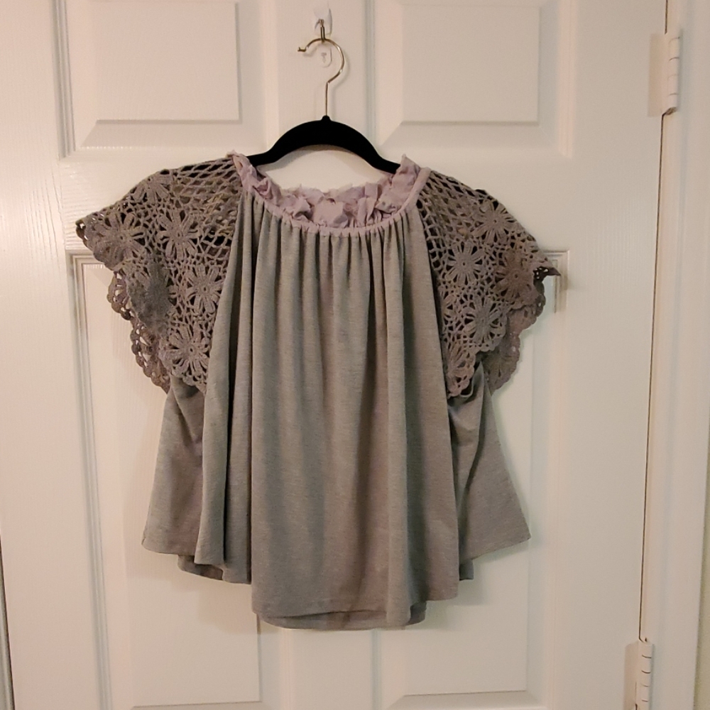 Free People Crochet Crop Top